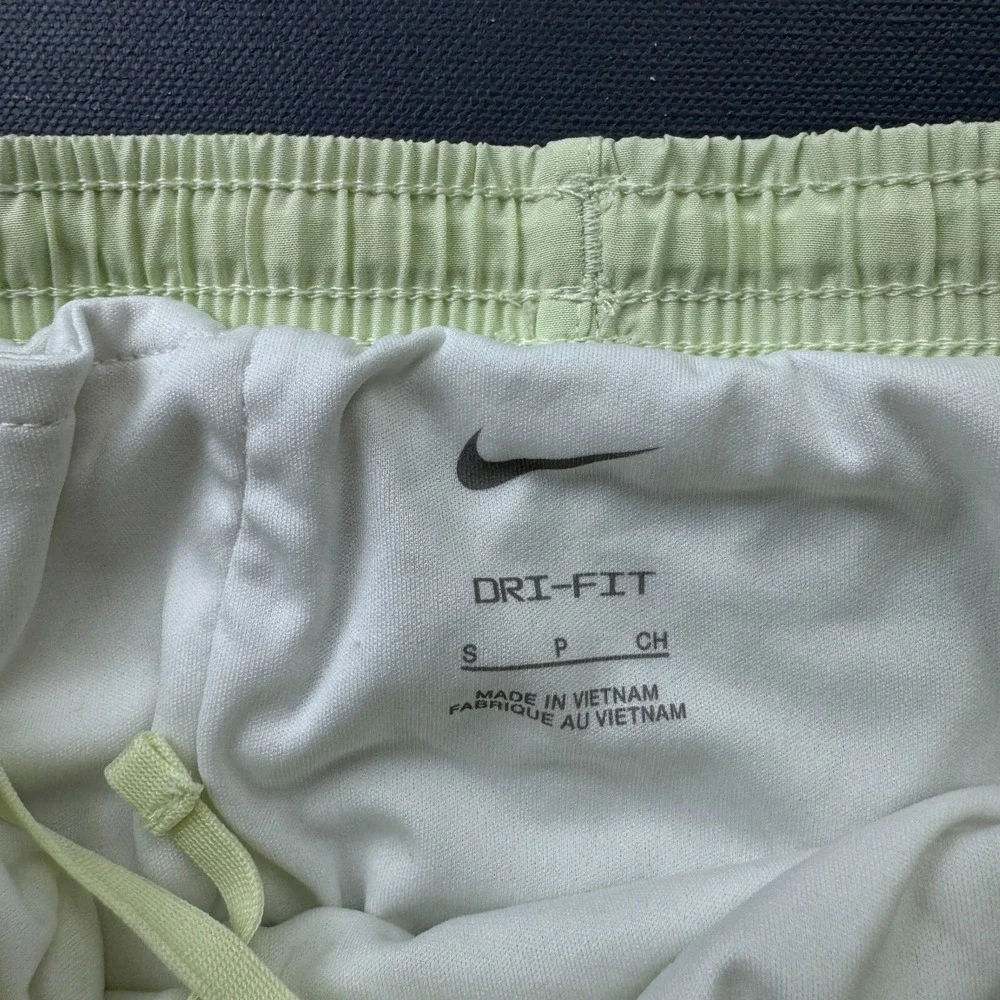 Nike Dri-FIT Women's Size Small Running Shorts Green Purple Athletic Gym Workout